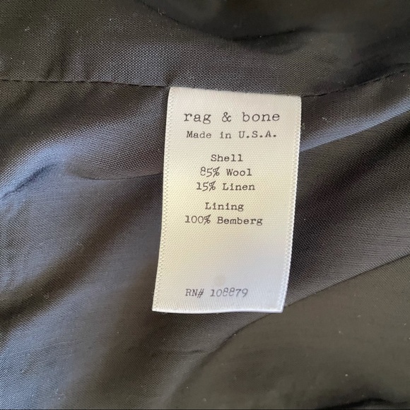 Rag & Bone Wool Linen Blend Double Breasted Blazer - Picture 10 of 17